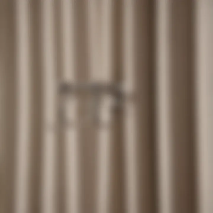 Elegant adhesive hooks holding a curtain rod