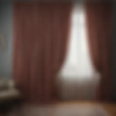 Fabric loop curtain hanging effortlessly