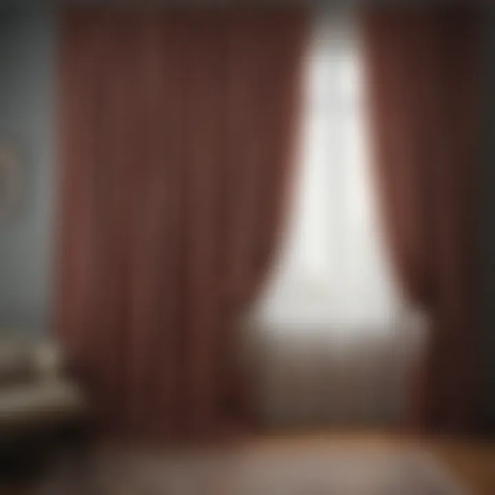Fabric loop curtain hanging effortlessly