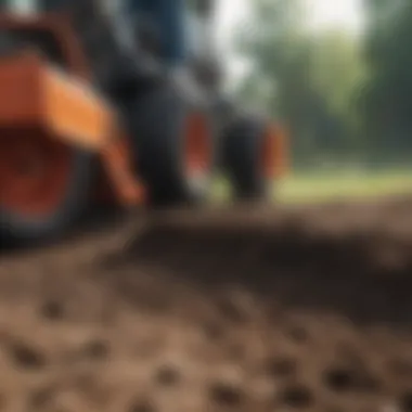 Lawn preparation with soil tilling