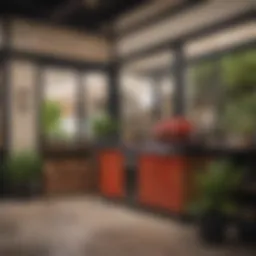 Storefront of a specialized grill retailer showcasing Kamado Joe products