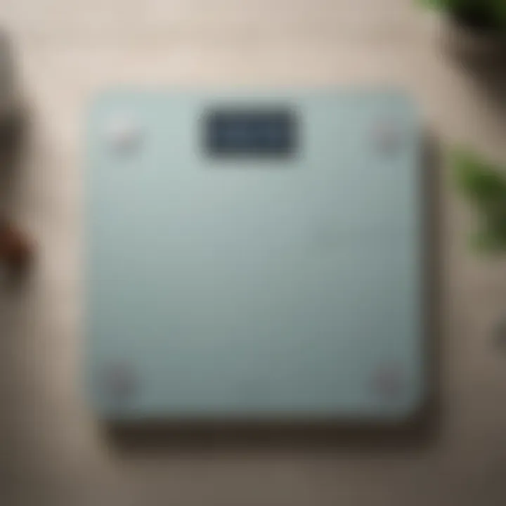 User-friendly bathroom scale with an easy-to-read display