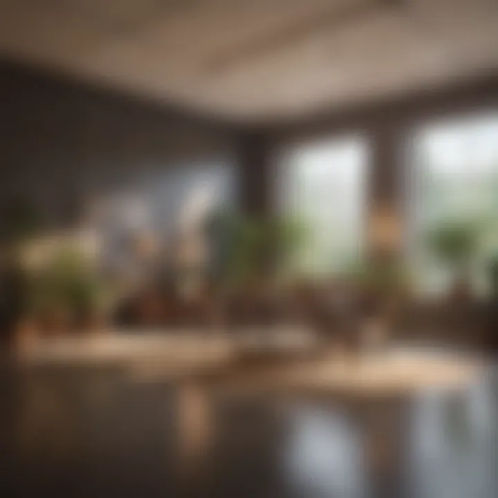 A well-lit indoor setup featuring soft diffused lighting