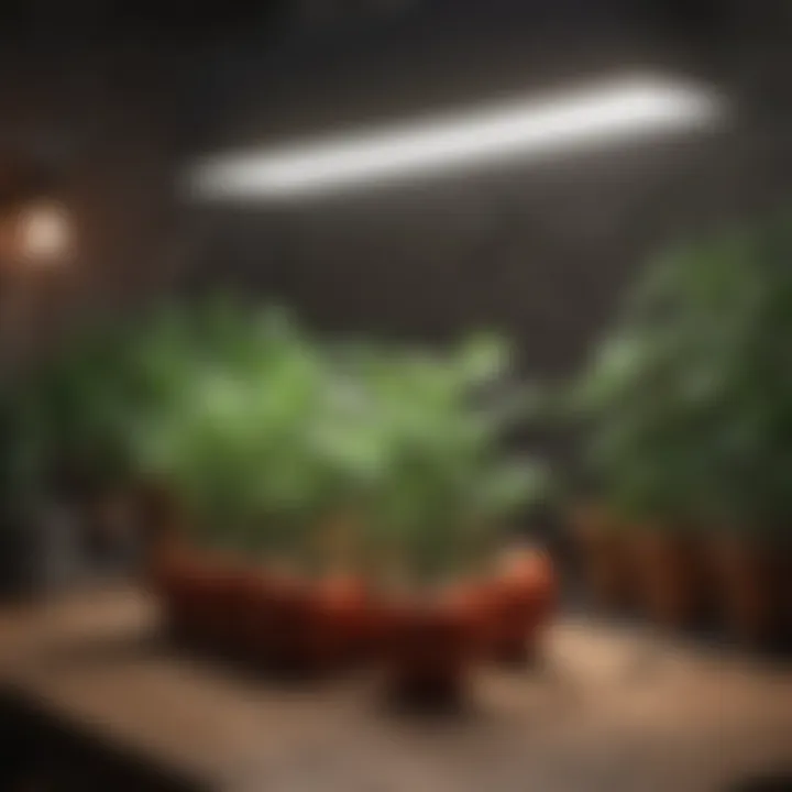 Detailed setup of grow light system