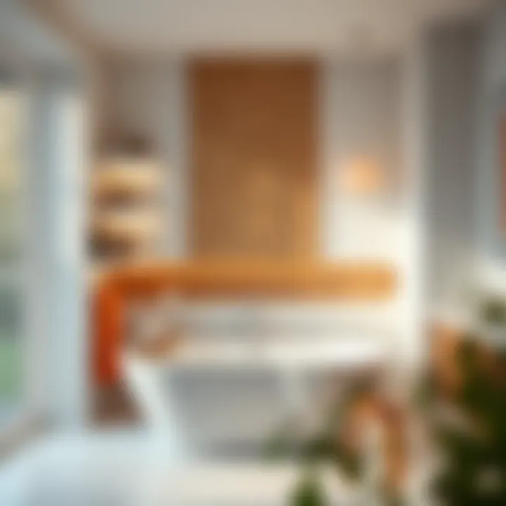 Elegant bathtub with built-in shelves showcasing stylish storage solutions