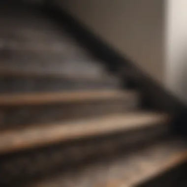 Geometric patterns on staircase