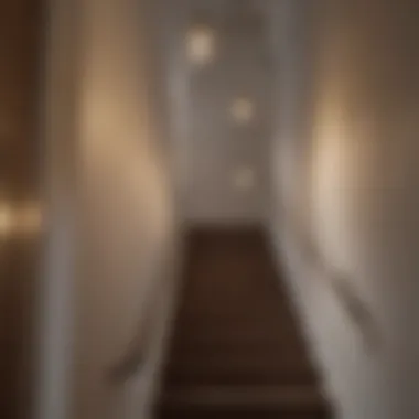 Stylish Pendant Lighting for Stairways Chic pendant lights enhancing a stairway's aesthetic