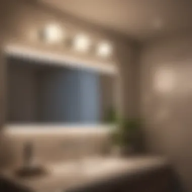 Variety of LED Bathroom Lamp Styles Different styles of LED bathroom lamps on display