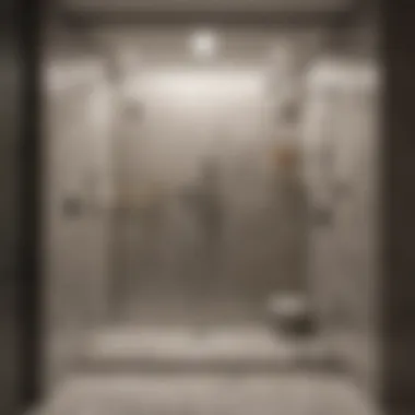 Stylish Corner Walk-In Shower Design Elegant bathroom design featuring a corner walk-in shower