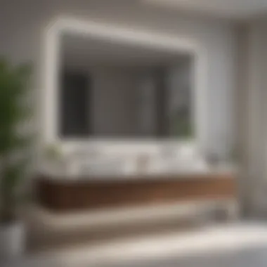 Modern Minimalist Vanity Design Sleek modern vanity with a minimalist design