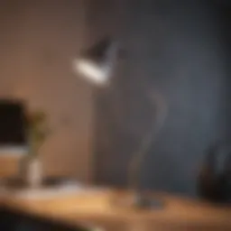 Minimalistic desk lamp with sleek design