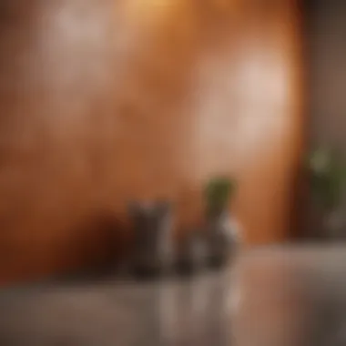 Finished tile wall showcasing design and texture