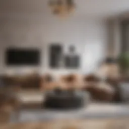 Modern living room featuring a blend of comfort and style