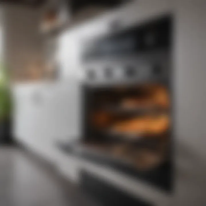Interior view of the Juneoven highlighting its multifunctional capabilities.