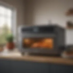 A sleek Juneoven showcasing its digital interface and design.