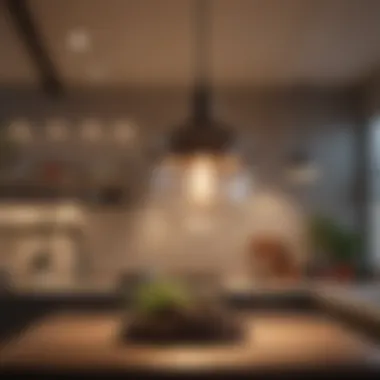 Industrial Chic Pendant Lighting Modern industrial pendant light design in a contemporary kitchen