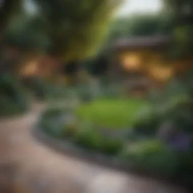 Innovative Garden Layout Design A sketch of a garden layout depicting design principles