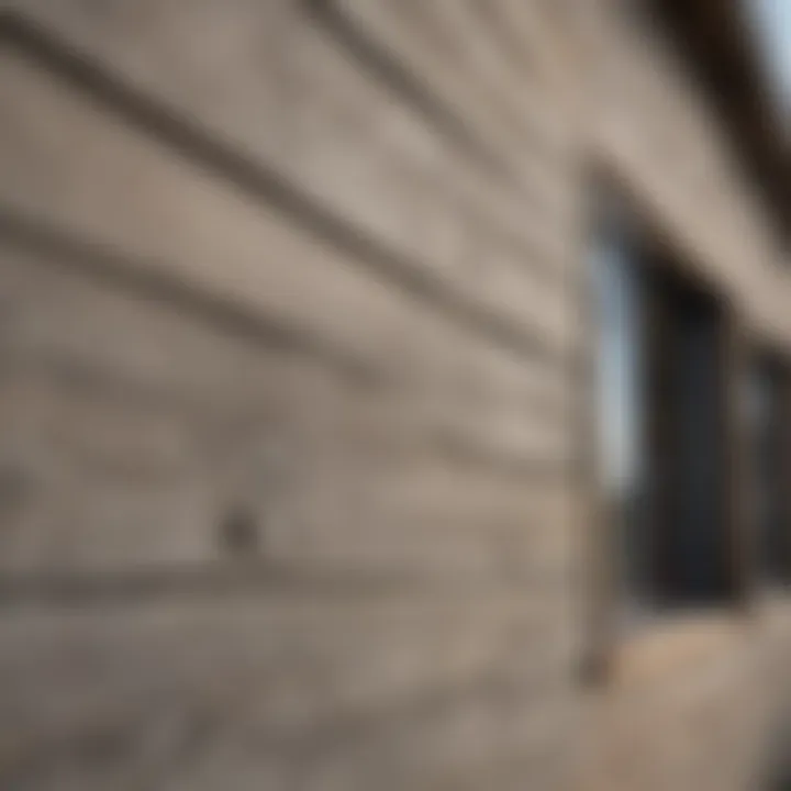 Exterior of a house with lime washed wood siding reflecting natural beauty
