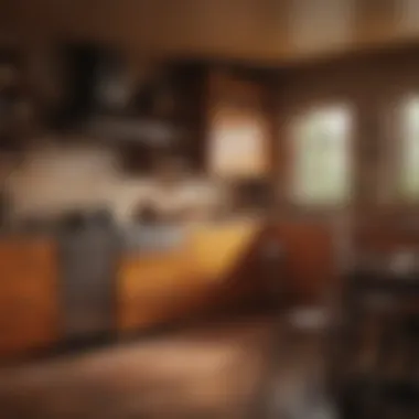 Warm Color Palette in Lodge Inspired Kitchen