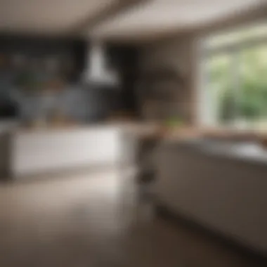 Contemporary Layouts for Modern Living A contemporary kitchen layout showcasing a blend of functionality and stylish decor.