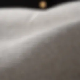 Close-up of a Nectar mattress cover fabric texture