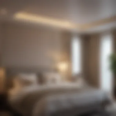 Lighting Strategies: Setting the Mood Ambient lighting highlighting a cozy master bedroom