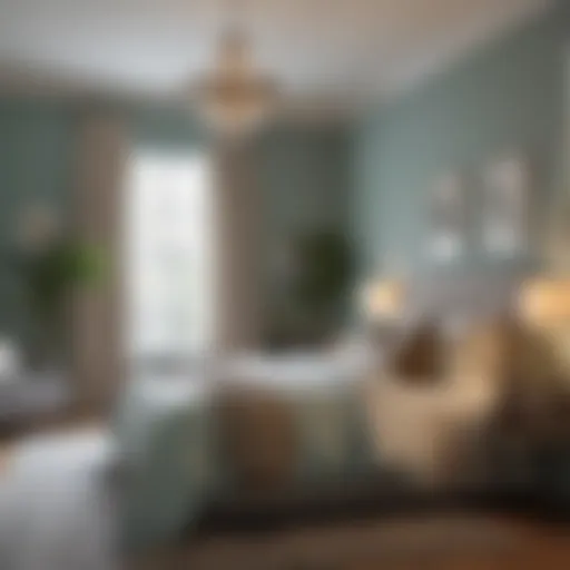 Serene master bedroom with a calming color palette