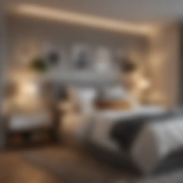 Cozy bedroom with personalized decor and clever storage solutions