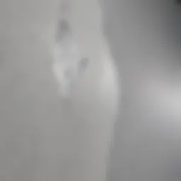 Close-up of a perfectly patched drywall surface