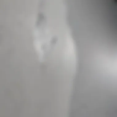 Close-up of a perfectly patched drywall surface