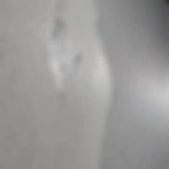 Close-up of a perfectly patched drywall surface