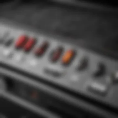 Close-up of the control panel on the Members Mark Hybrid Grill