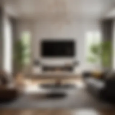 Sleek Living Room Design Sleek living room showcasing modern furniture and minimalistic decor