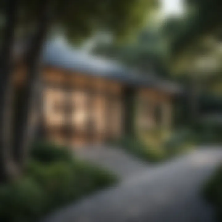 Modern design elements incorporated into a classic evergreen cottage