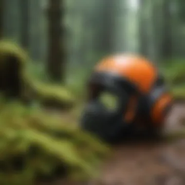 Safety gear for moss removal activities