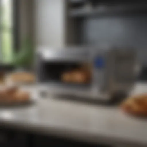 Elegant design of the Ninja Air Toaster Oven showcasing its sleek exterior.