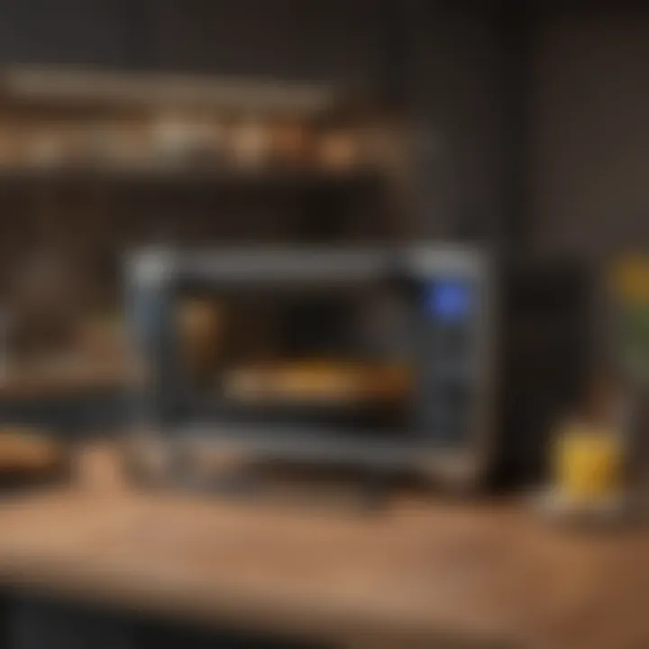 Interior view highlighting the spacious cooking area and versatile racks.