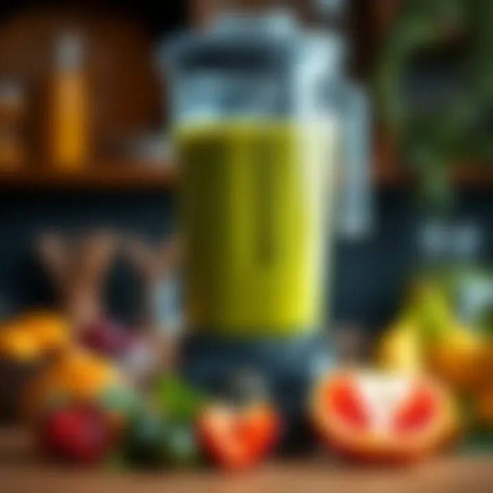 Smoothie prepared with the Ninja Blender featuring vibrant colors