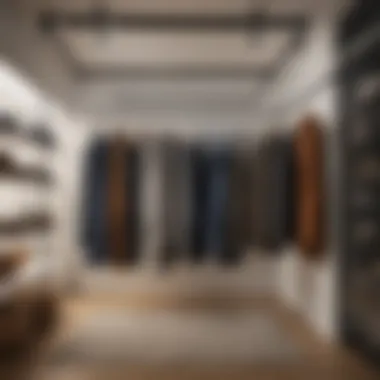 Diagram showing optimal hanger dimensions for different clothing types.