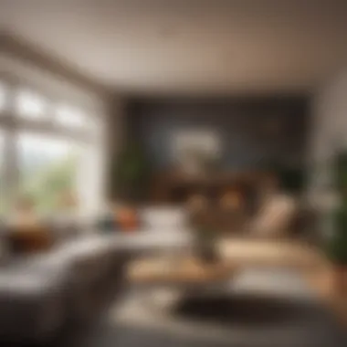 Cozy living room showcasing effective spatial planning