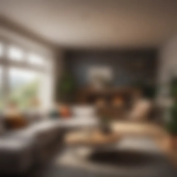 Cozy living room showcasing effective spatial planning