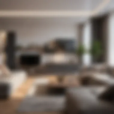 Functional living room layout with diverse furniture choices