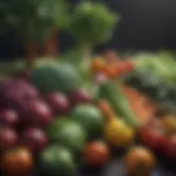 Vibrant selection of seasonal vegetables ready for planting