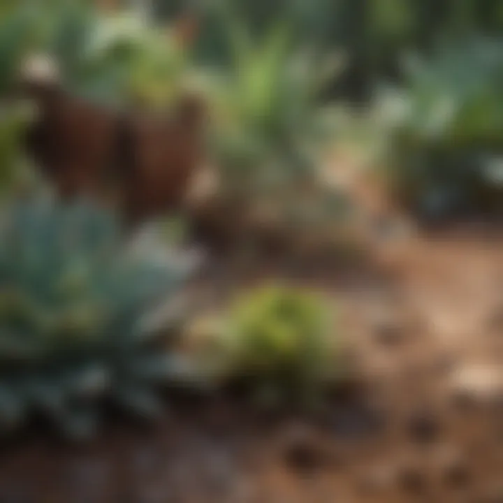 Illustration of soil types suitable for succulents.