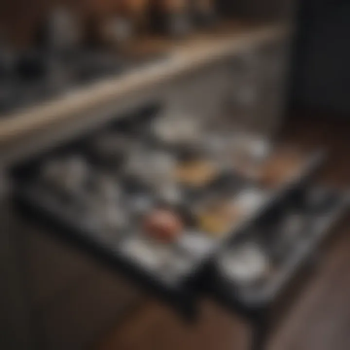 Maximized space in a kitchen drawer showcasing efficient organization