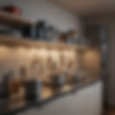 Efficient Use of Kitchen Space Space-saving pot organization in a small kitchen