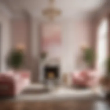 Elegant Setting with Pastel Colors An elegant setting with pastel colors, reflecting calmness and harmony