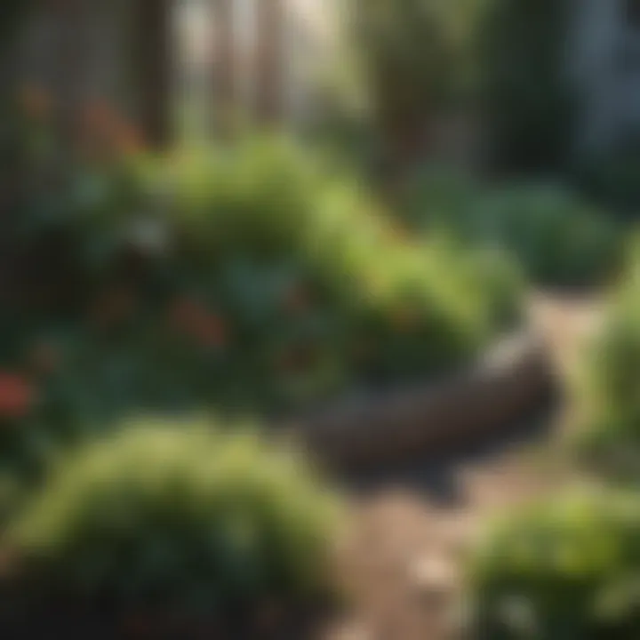 Illustration of companion planting benefits