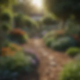 A detailed map illustrating various gardening zones across a region.