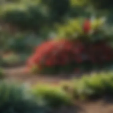 An array of seasonal plants thriving in a well-maintained garden.